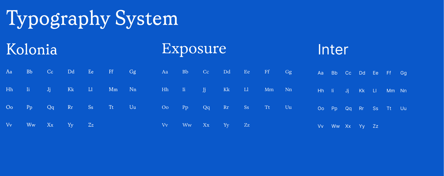 Aeterna typography system