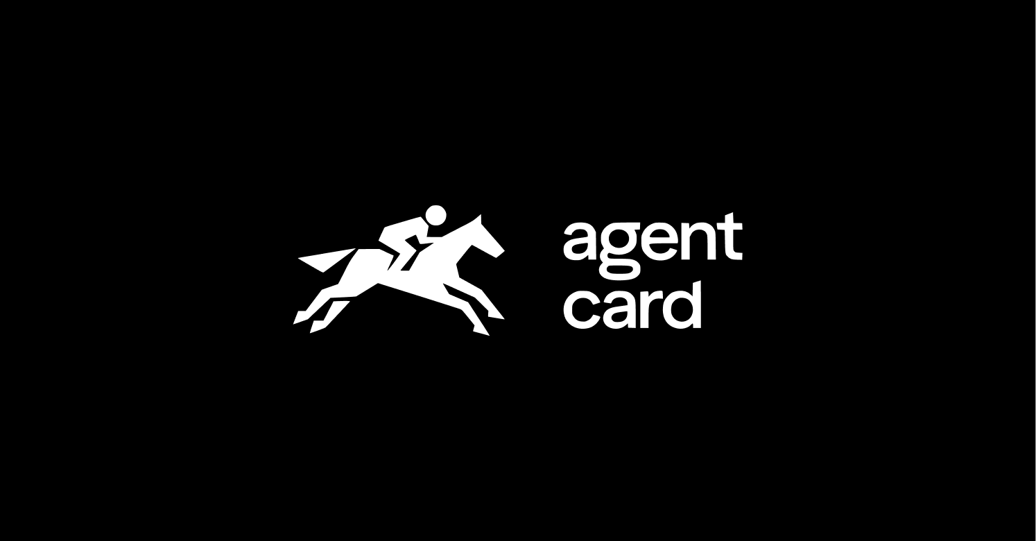 Agentcard logo — horse and jockey mark