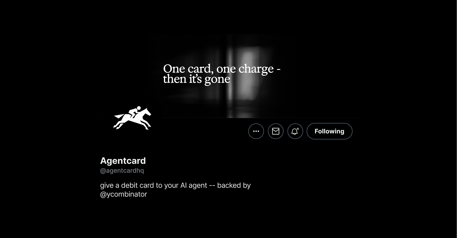 Agentcard X profile mockup